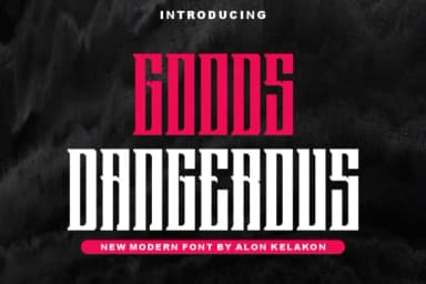 Goods Dangerous by alonkelakon — Slab Serif Font — thumbnail 1