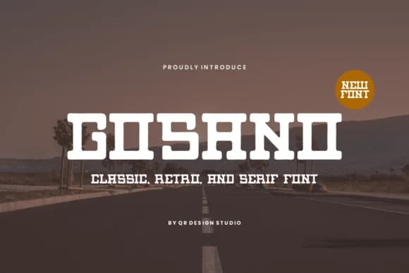 Gosano by qrdesignstd — Slab Serif Font