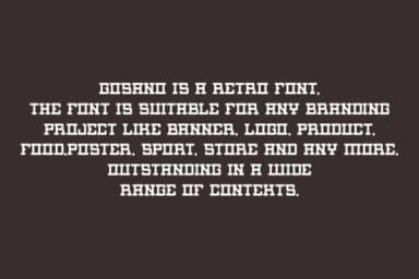 Gosano by qrdesignstd — Slab Serif Font — thumbnail 5