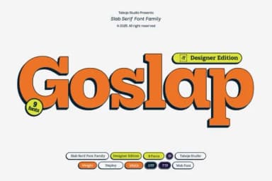 Goslap by Taboja Studio — Slab Serif Font — thumbnail 1
