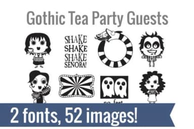 Gothic Tea Party Dingbats by Illustration Ink — Dingbats Font — thumbnail 2