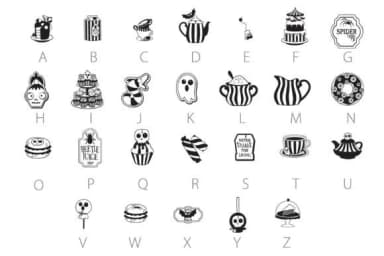 Gothic Tea Party Dingbats by Illustration Ink — Dingbats Font — thumbnail 3
