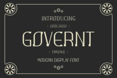 Goverent by maikofarazhatta — Slab Serif Font — thumbnail 1