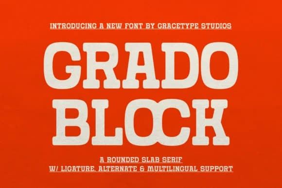 Grado Block by Gracetypestudio — Slab Serif Font