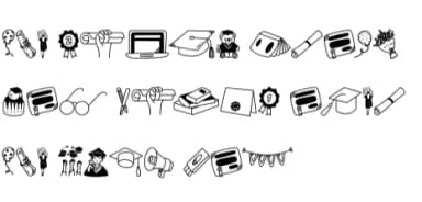 Graduation by Chonada — Dingbats Font — thumbnail 8