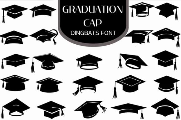 Graduation Cap by Heartcraft Atelier — Dingbats Font