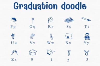 Graduation Doodle by Sontaya — Dingbats Font — thumbnail 3