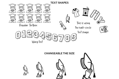 Graduation Doodle by digitalplannerland — Dingbats Font — thumbnail 4