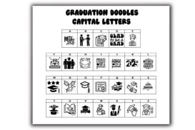 Graduation Doodles by Mary Kay's Magic — Dingbats Font — thumbnail 2