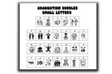 Graduation Doodles by Mary Kay's Magic — Dingbats Font — thumbnail 3