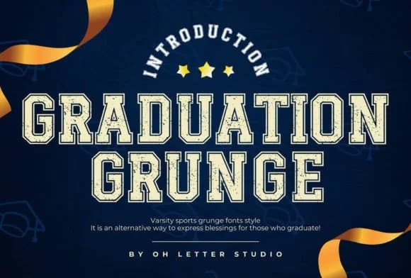 Graduation Grunge by Marty Letter Studio — Slab Serif Font