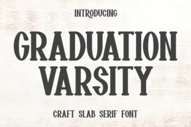 Graduation Varsity by Funtype Co. — Slab Serif Font — thumbnail 1