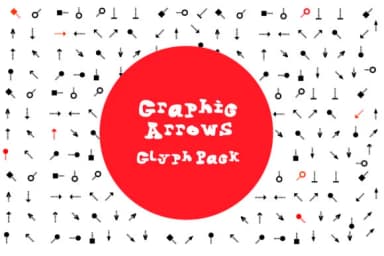 BM Graphics - Graphic Arrows Glyph by GraphicsBam Fonts — Dingbats Font — thumbnail 1