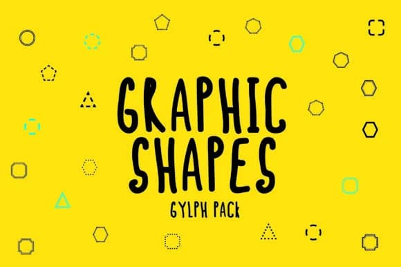 BM Graphics - Graphic Shapes Glyph by GraphicsBam Fonts — Dingbats Font