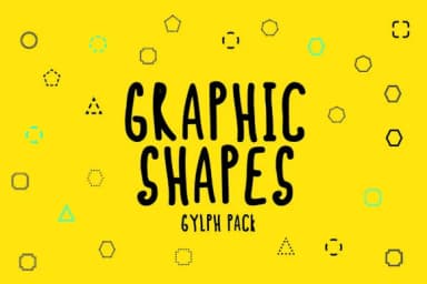 BM Graphics - Graphic Shapes Glyph by GraphicsBam Fonts — Dingbats Font — thumbnail 1