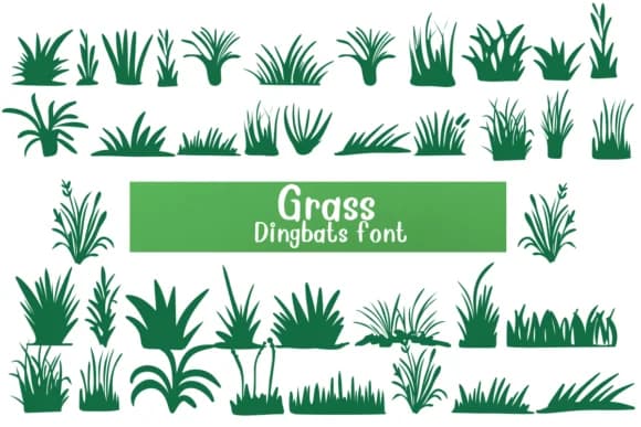 Grass by Nongyao — Dingbats Font