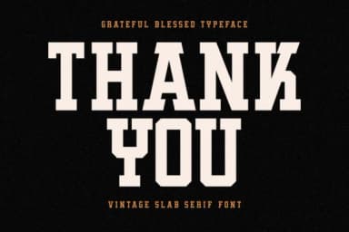 Grateful Blessed by Almairatype Studio — Slab Serif Font — thumbnail 6