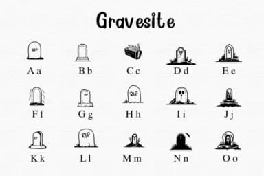 Gravesite by Nongyao — Dingbats Font — thumbnail 2