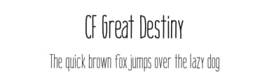 CF Great Destiny by Cloutierfontes — Script Handwritten Font — thumbnail 1