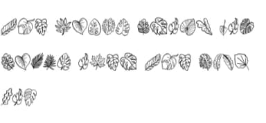 Green Leaf by Sontaya — Dingbats Font — thumbnail 8