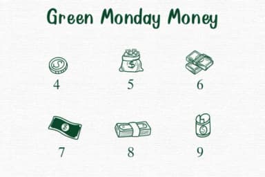 Green Monday Money by Nongyao — Dingbats Font — thumbnail 4