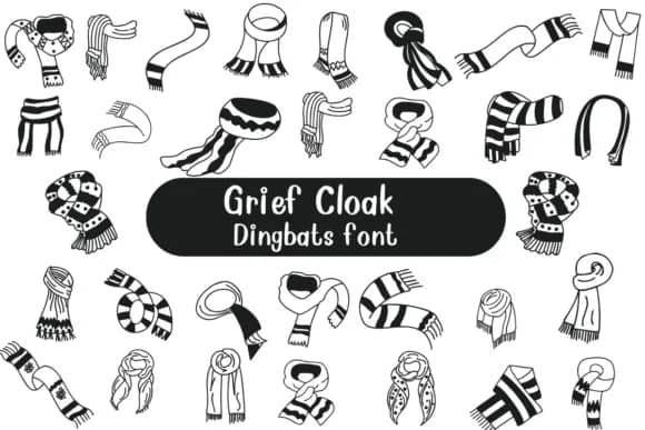 Grief Cloak by Nongyao — Dingbats Font
