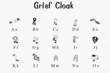 Grief Cloak by Nongyao — Dingbats Font — thumbnail 2