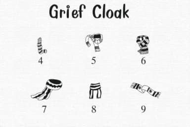 Grief Cloak by Nongyao — Dingbats Font — thumbnail 4