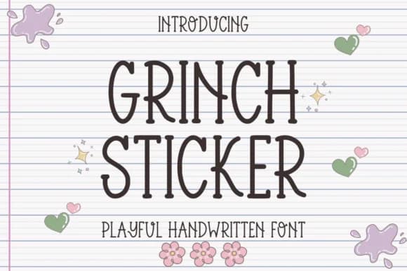 Grinch Sticker by Letterayu — Slab Serif Font