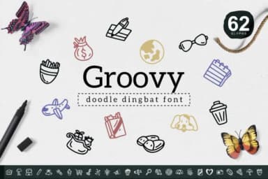 Groovy by YandiDesigns — Dingbats Font — thumbnail 1