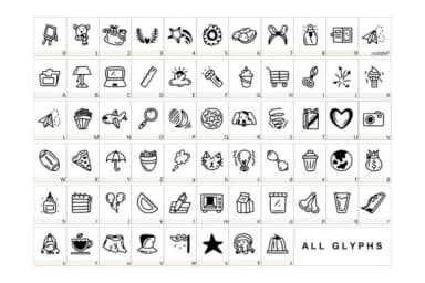 Groovy by YandiDesigns — Dingbats Font — thumbnail 2