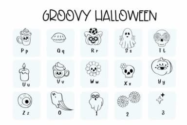 Groovy Halloween by Sirinart — Dingbats Font — thumbnail 3