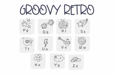Groovy Retro by Sirinart — Dingbats Font — thumbnail 3