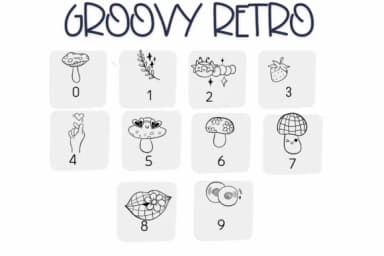 Groovy Retro by Sirinart — Dingbats Font — thumbnail 4