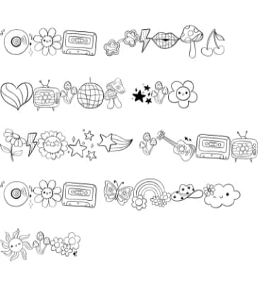 Groovy Retro by Sirinart — Dingbats Font — thumbnail 8