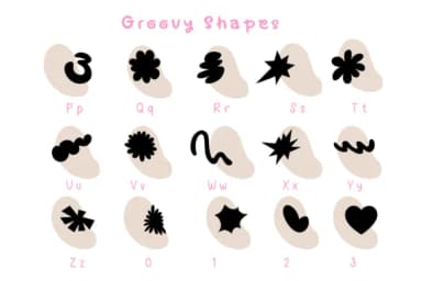 Groovy Shapes by Pui Art — Dingbats Font — thumbnail 6