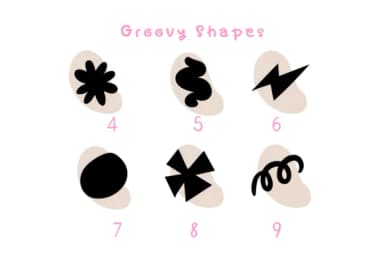 Groovy Shapes by Pui Art — Dingbats Font — thumbnail 7