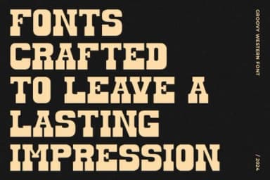 Groovy Western by Groovy Font — Slab Serif Font — thumbnail 4