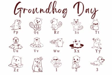 Groundhog Day by Suphitchaya — Dingbats Font — thumbnail 3