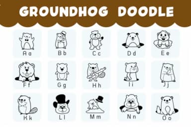 Groundhog Doodle by Natchuta — Dingbats Font — thumbnail 2