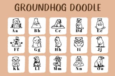 Groundhog Doodle by CHANOK — Dingbats Font — thumbnail 2