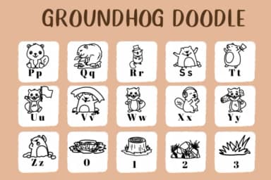 Groundhog Doodle by CHANOK — Dingbats Font — thumbnail 3