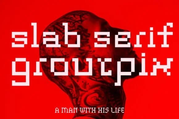 Groutpix by ffeeaarr — Slab Serif Font