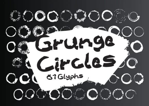 Grunge Circles by GraphicsBam Fonts — Dingbats Font