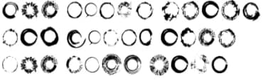 Grunge Circles by GraphicsBam Fonts — Dingbats Font — thumbnail 6