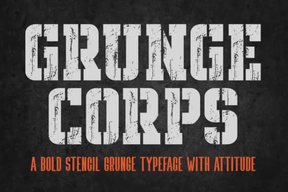 Grunge Corps by Eystore — Slab Serif Font