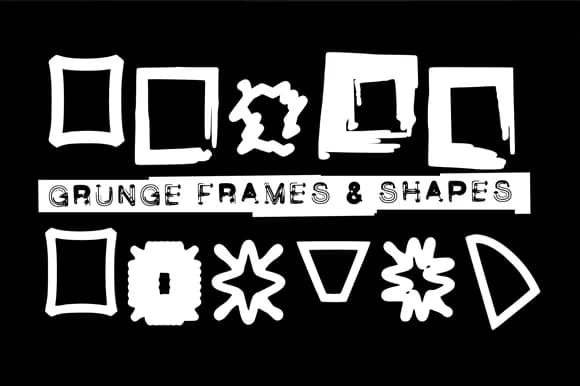 Grunge Frames by GraphicsBam Fonts — Dingbats Font