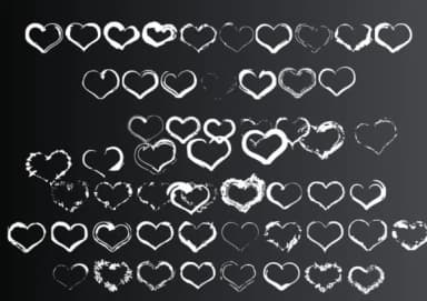 Grunge Hearts by GraphicsBam Fonts — Dingbats Font — thumbnail 2