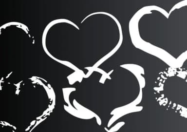 Grunge Hearts by GraphicsBam Fonts — Dingbats Font — thumbnail 3