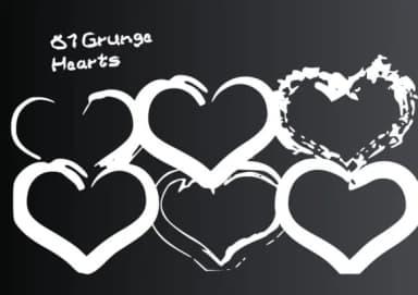 Grunge Hearts by GraphicsBam Fonts — Dingbats Font — thumbnail 4